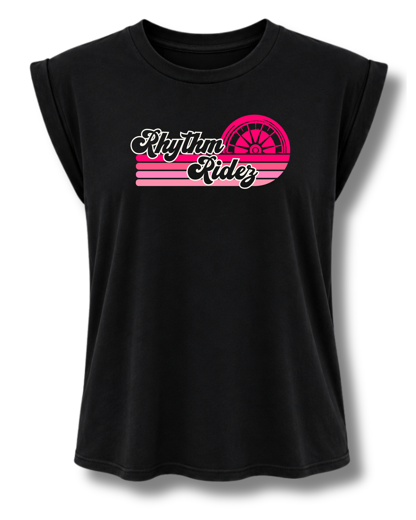 Rhythm Ridez: Sunset Women's Muscle Tee