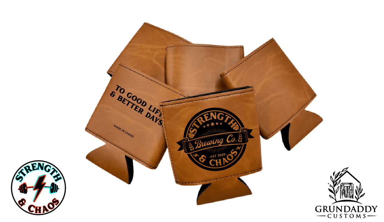Leather Engraved Koozie