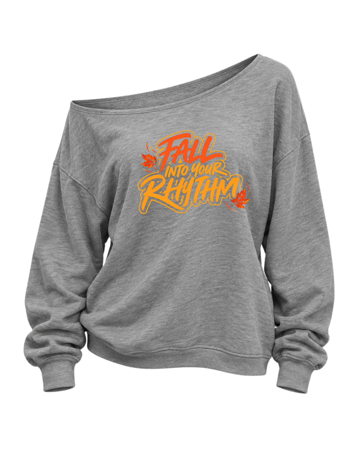 RR Fall Into Your Rhythm Off-Shoulder Sweatshirt