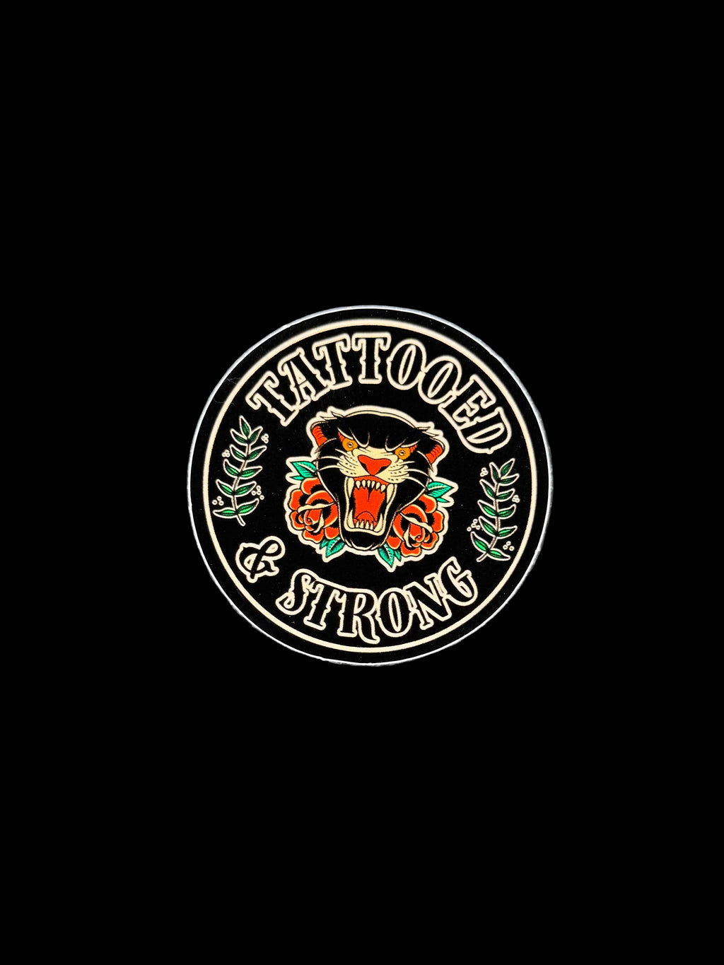 Tattooed & Strong Sticker