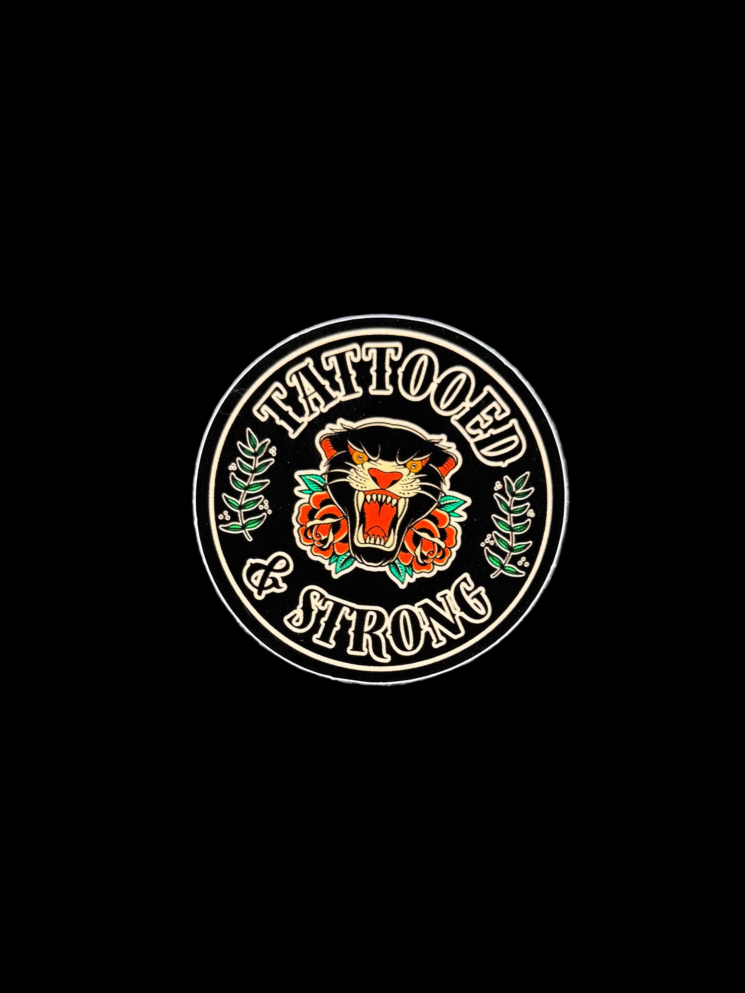 Tattooed & Strong Sticker