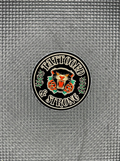 Tattooed & Strong Sticker