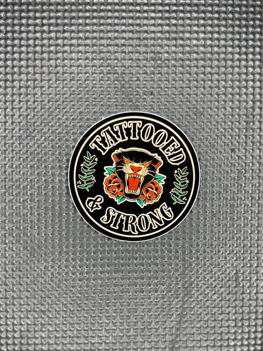 Tattooed & Strong Sticker