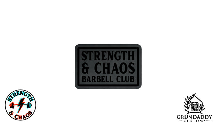 S&C Barbell Club Leather Patch
