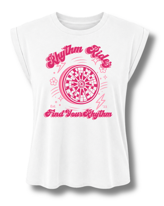 Rhythm Ridez: Find Your Rhythm Women's Muscle Tee