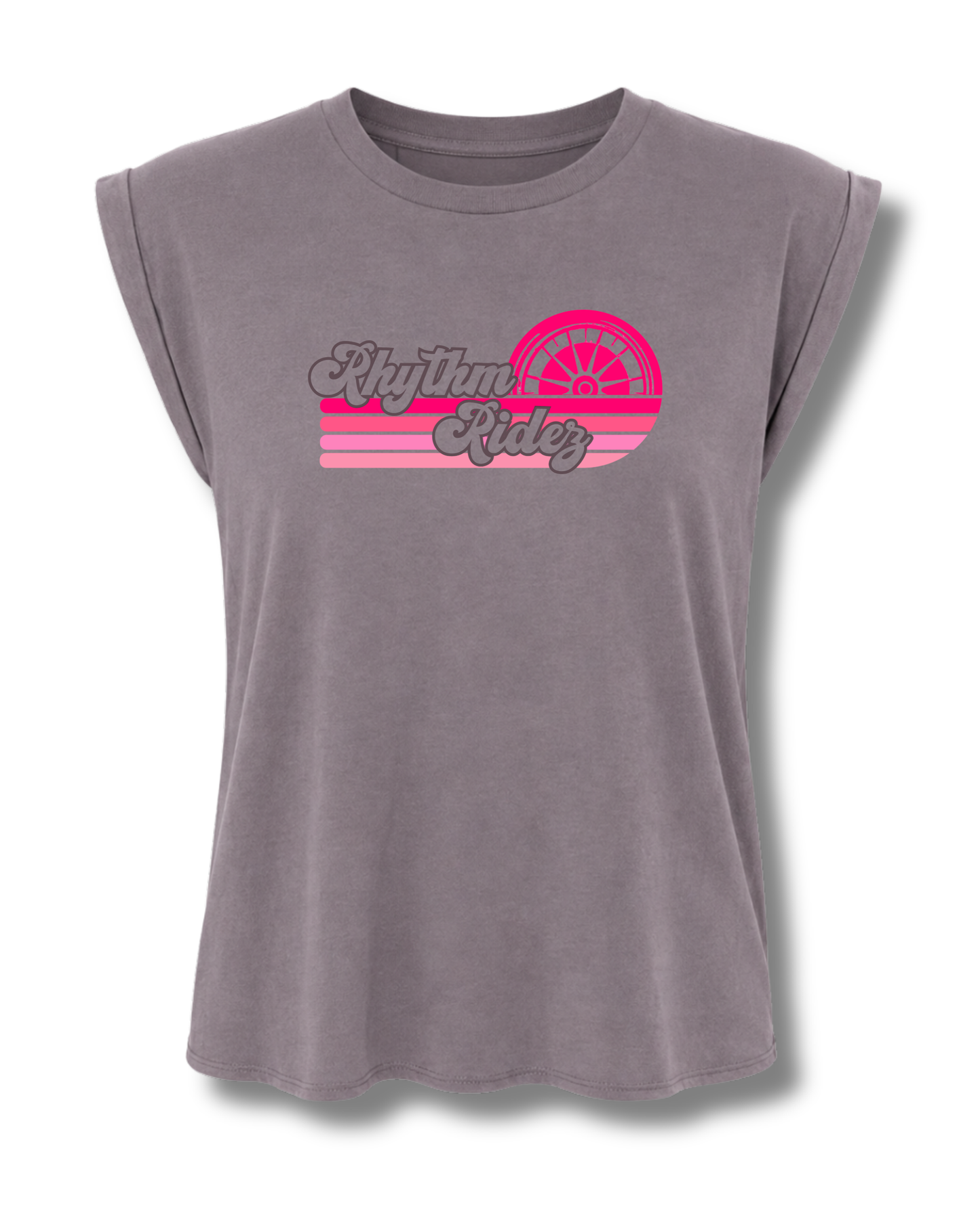 Rhythm Ridez: Sunset Women's Muscle Tee