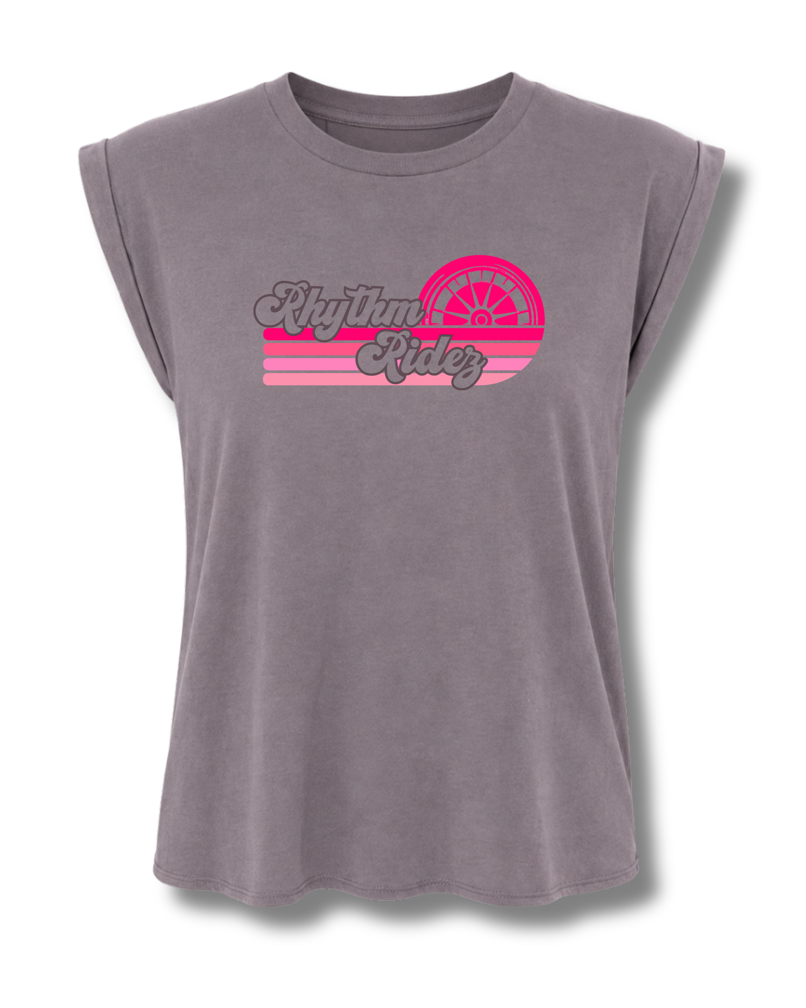 Rhythm Ridez: Sunset Women's Muscle Tee