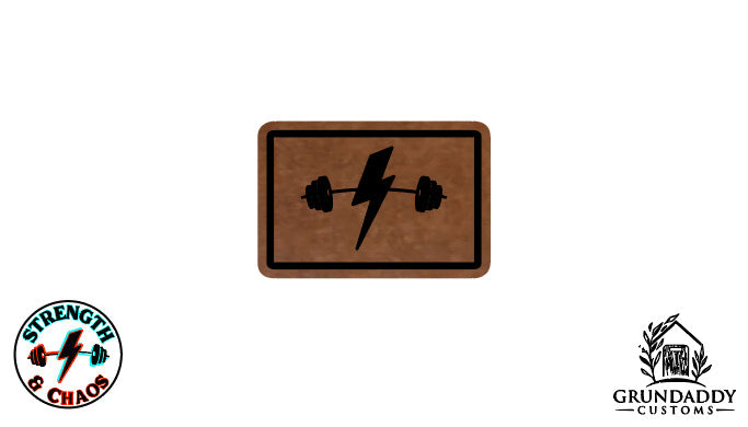 Bolt & Barbell Leather Patch