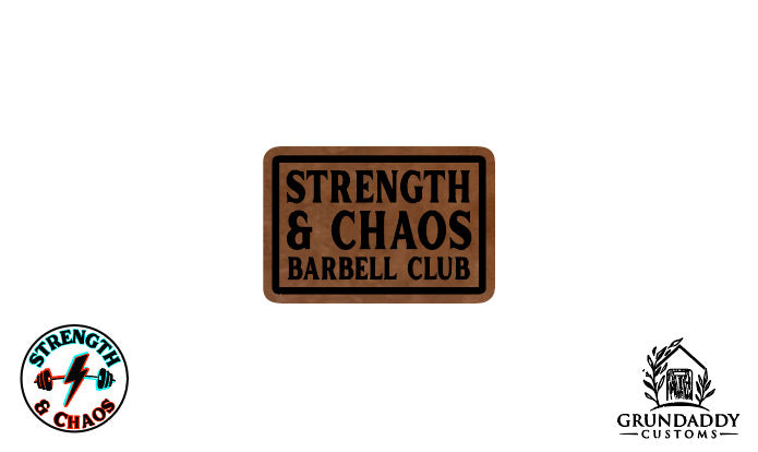 S&C Barbell Club Leather Patch