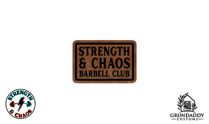 S&C Barbell Club Leather Patch