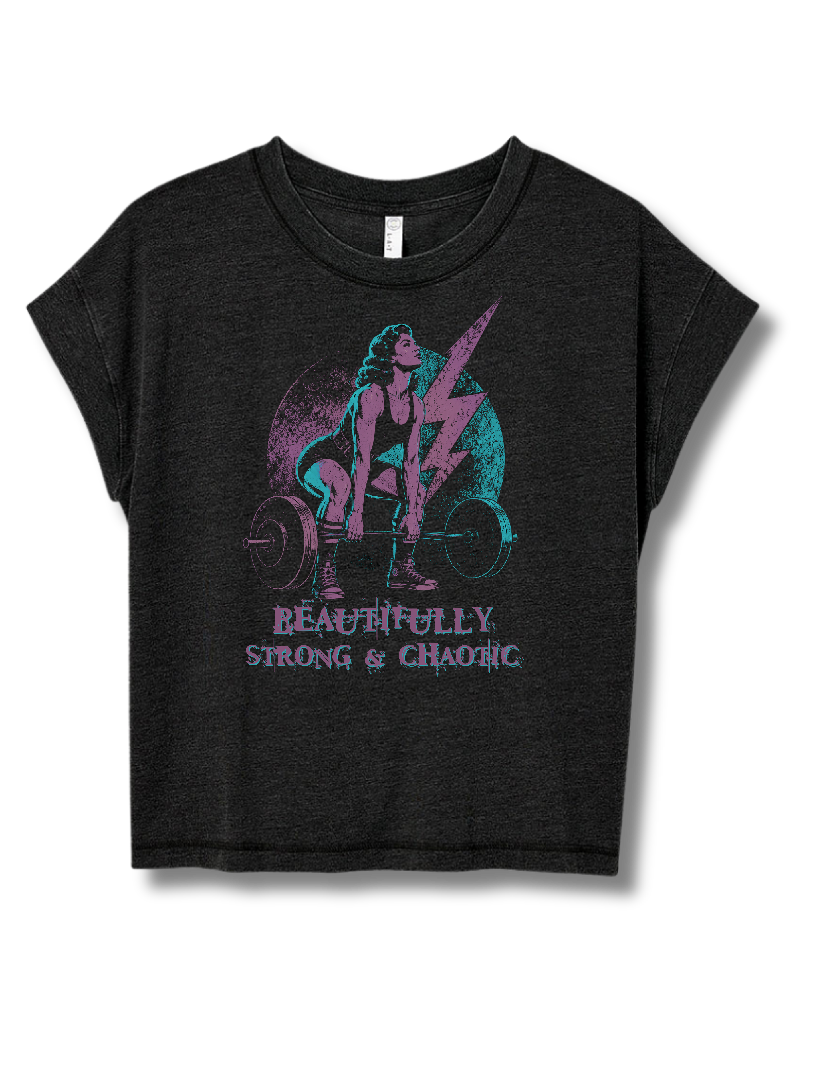 Beautifully Strong & Chaotic Cutoff Tee