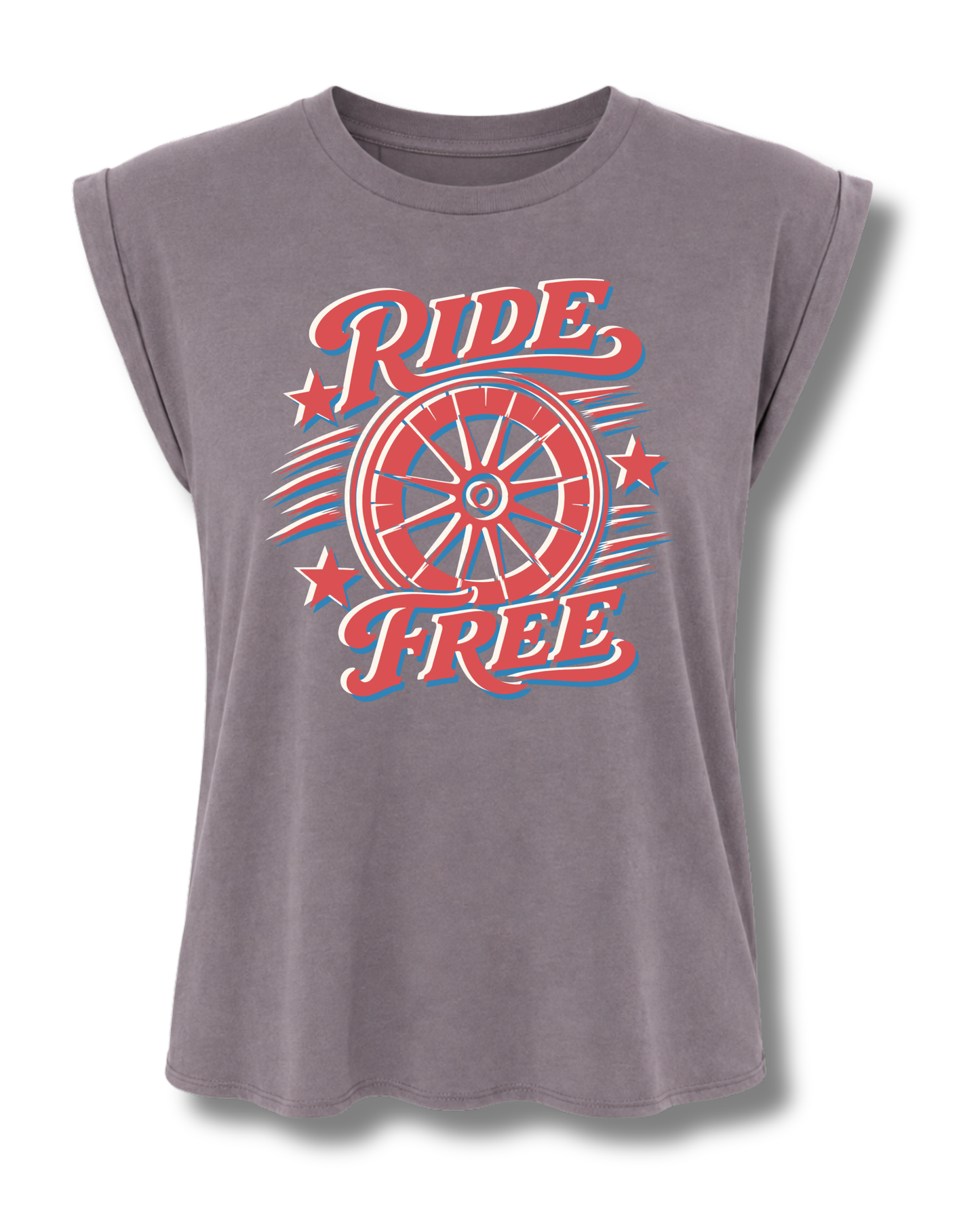 Rhythm Ridez: Ride Free Women's Muscle Tee