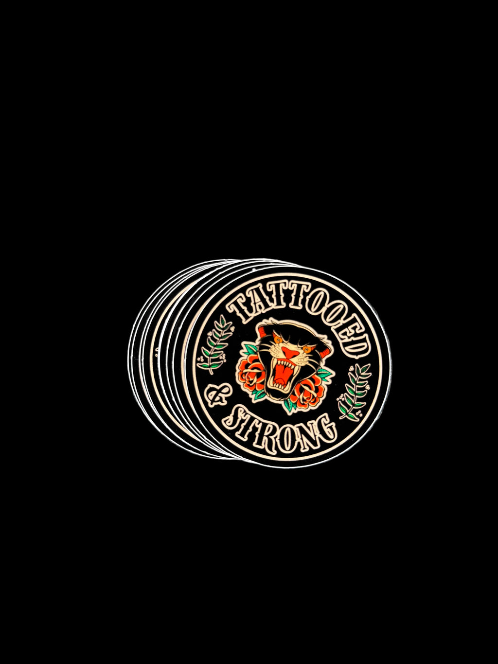 Tattooed & Strong Sticker