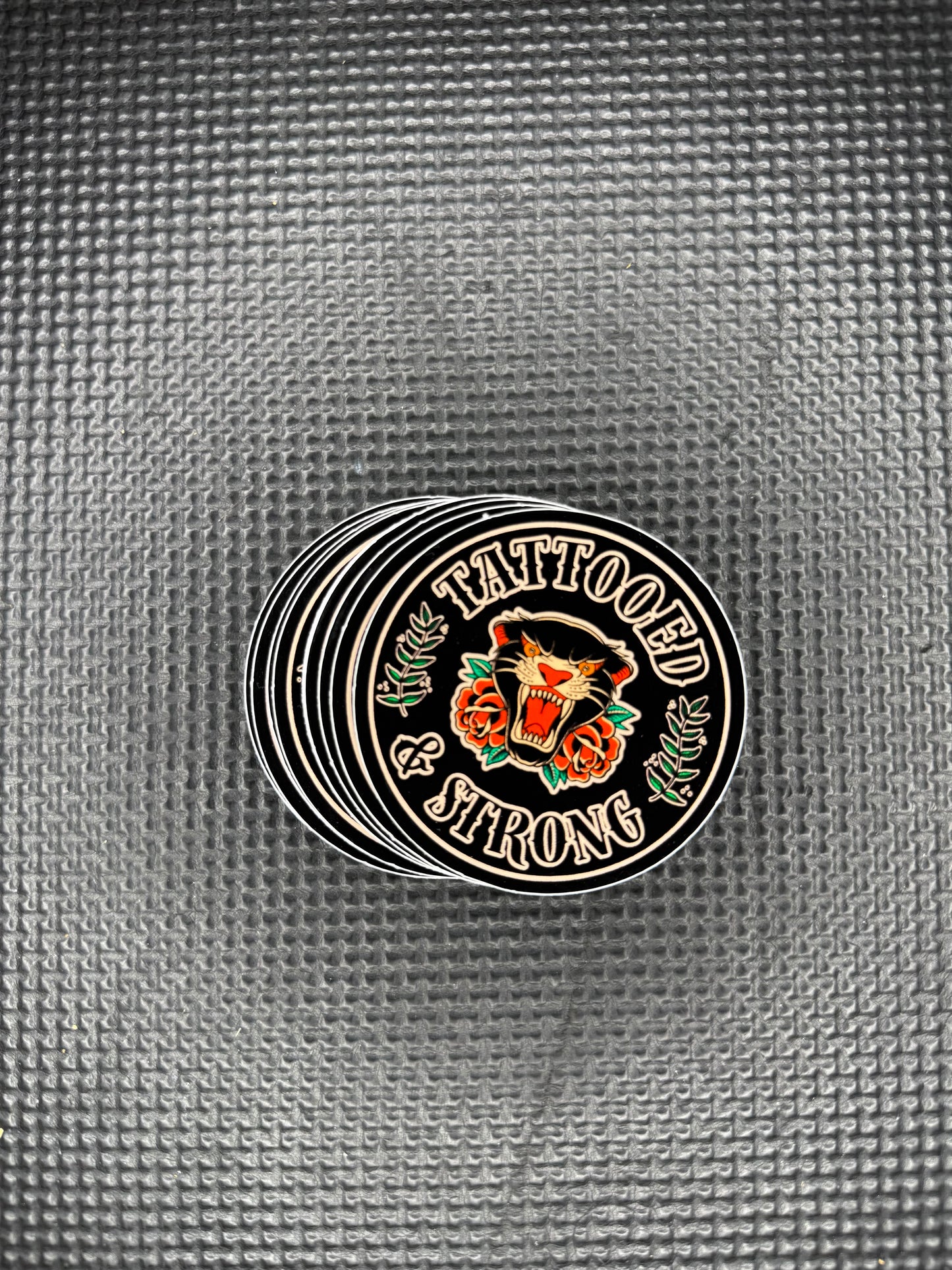 Tattooed & Strong Sticker
