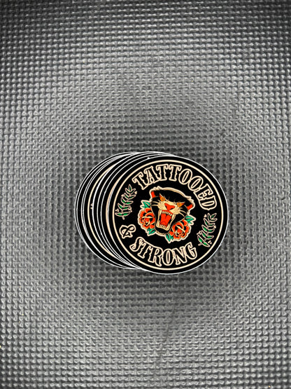 Tattooed & Strong Sticker