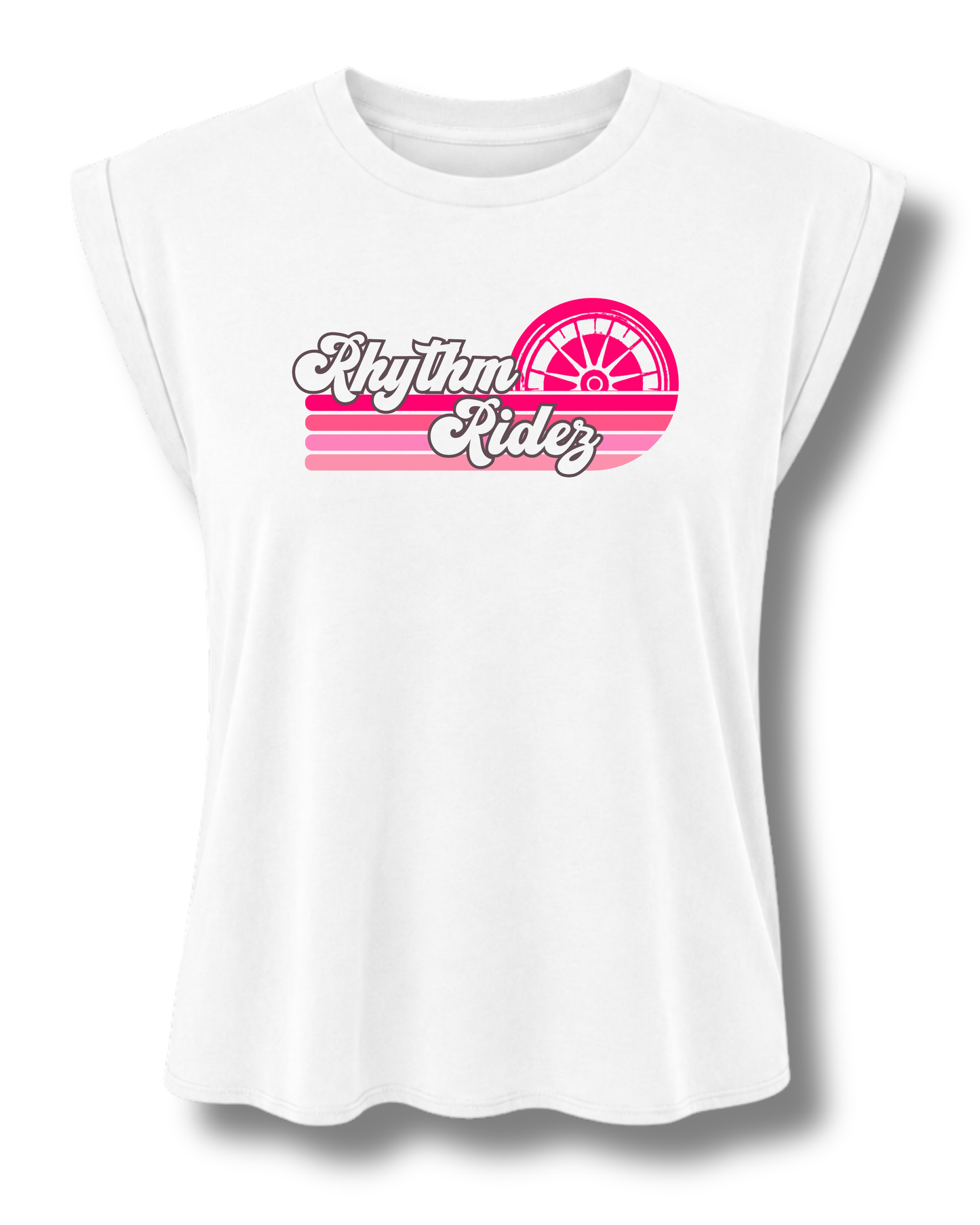 Rhythm Ridez: Sunset Women's Muscle Tee