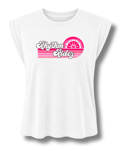 Rhythm Ridez: Sunset Women's Muscle Tee