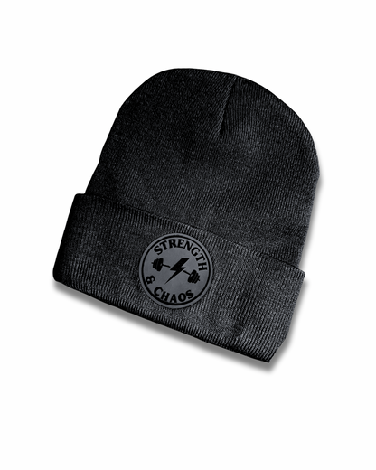 S&C Beanie w/ Leather Logo